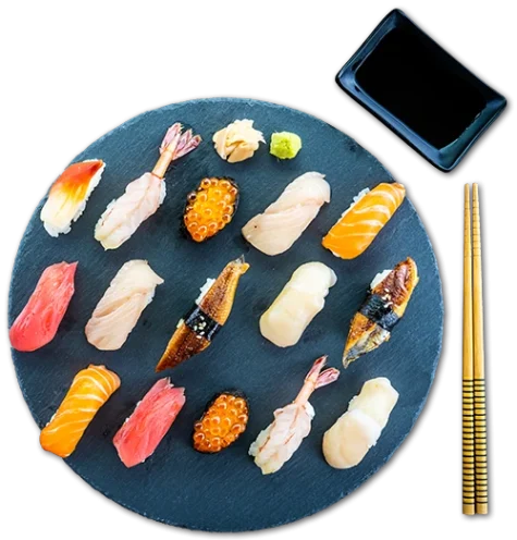 nigiri-sushi-set-with-salmon-tuna-shrimp-prawn-eel-shell Kopie